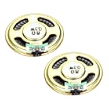 uxcell 0.5 W 8 Ohm DIY Speaker 40mm Round-Shape Replacement Loudspeaker 2pcs