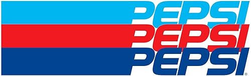 Miniatura 2 de CafePress Pepsi - Bolsa de maquillaje con cremallera a rayas, 8.5 x 6 pulgadas, Blanco