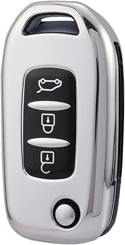 Miniatura 5 de DOUKI TPU Car Flip Key Case Cover Keychain, for Kadjar Captur Megane Sandero Stepway Logan Clio 5 Arkana 2020 2021