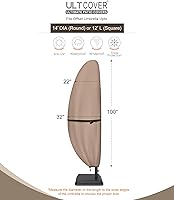 Vista 3 de ULTCOVER - Funda para sombrilla de patio