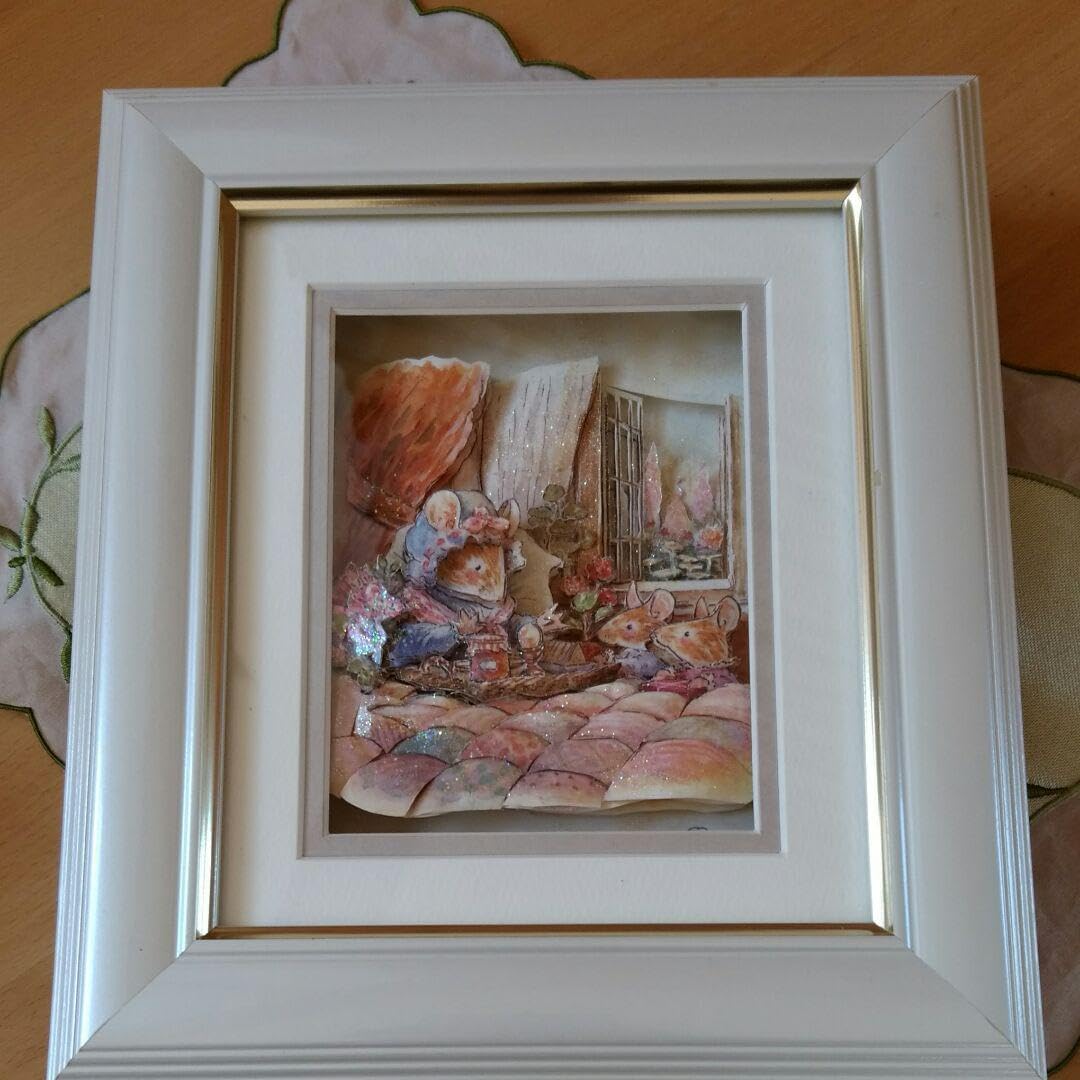 シャドーボックス 3Dアート 『おばあちゃまのお見舞い』