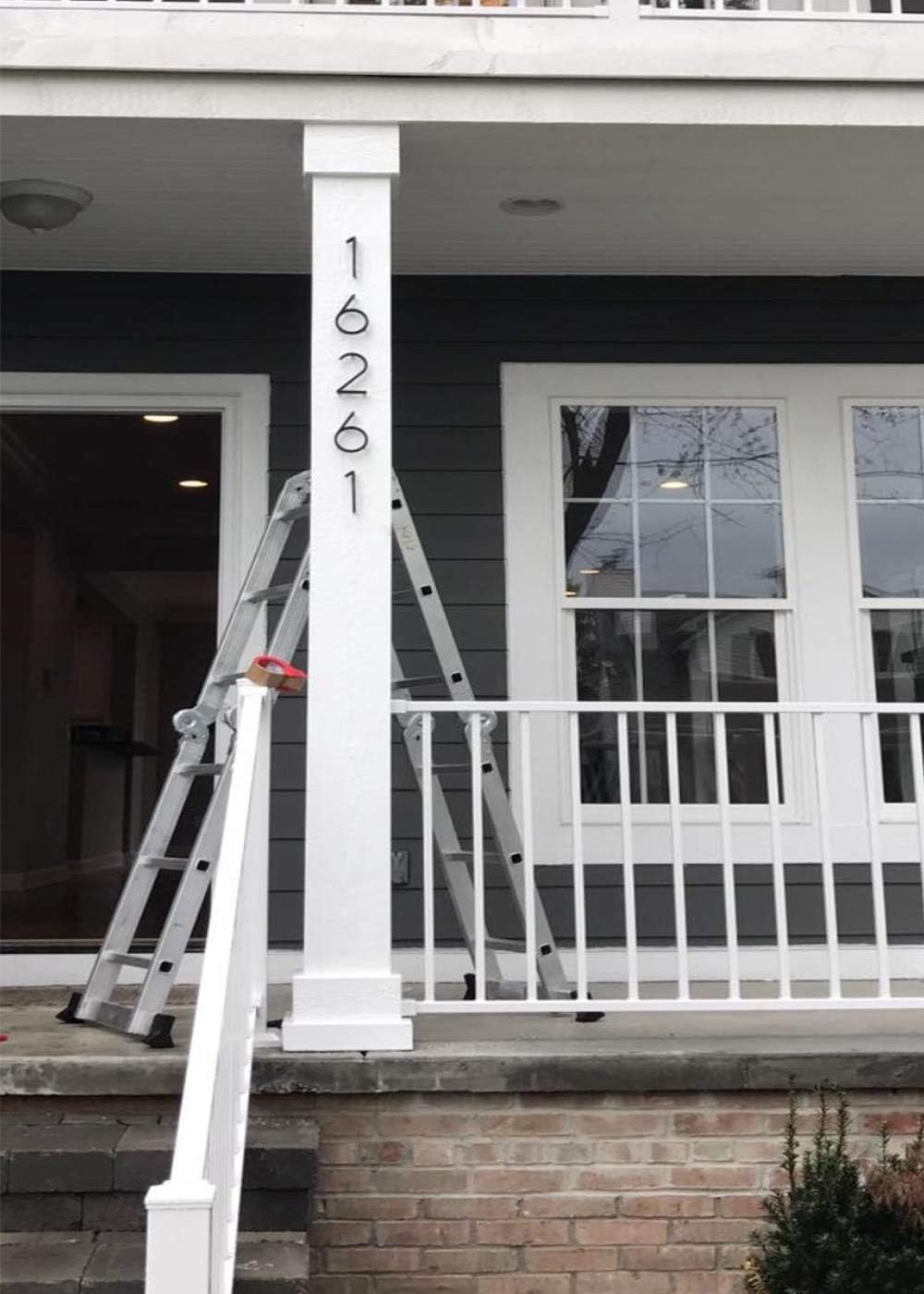 5インチ フローティングハウスナンバー モダンハウスナンバー 亜鉛合金製 自宅の住所番号 精巧な描画プロセス ブラック アルファベッ