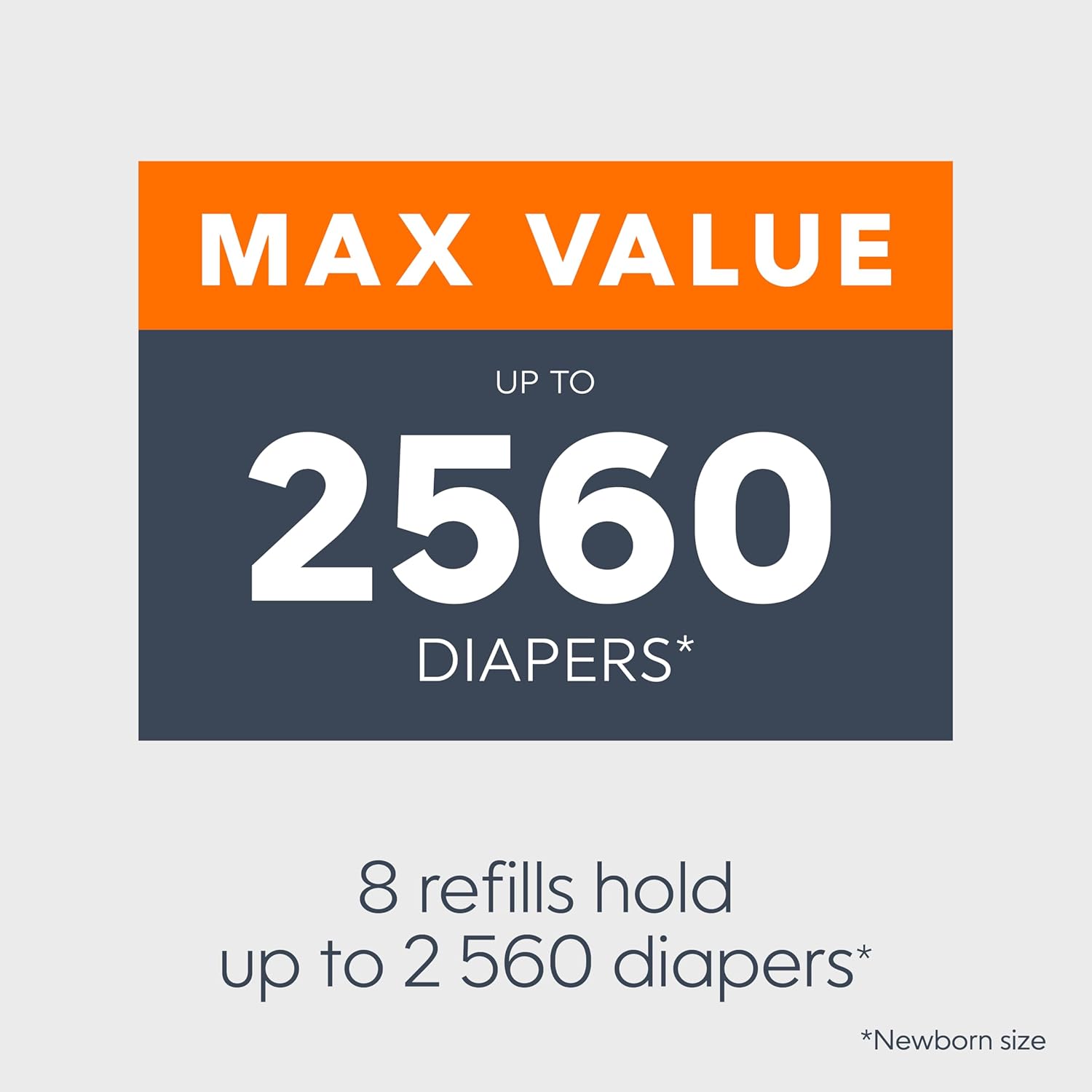 Diaper Genie Essentials Round Refill 8-Pack | Holds Up to 2560 Newborn Diapers | Features Unscented Continuous Film | Compatible with Diaper Genie Complete and Expressions Pails,8 Count (Pack of 1) - Image 6