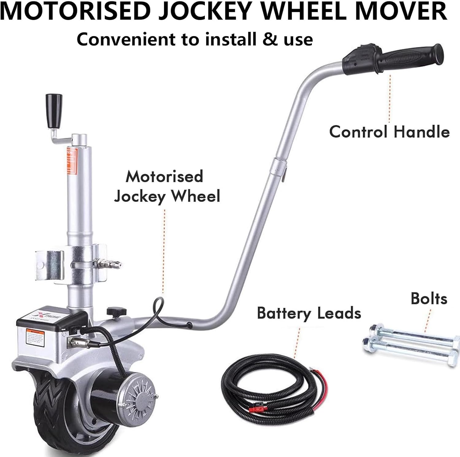 Electric Trailer Mover, 12V 350W/550W Motorized Wheel with 2722KG Max Load & 5-7m/min Speed for Caravan RV Camper