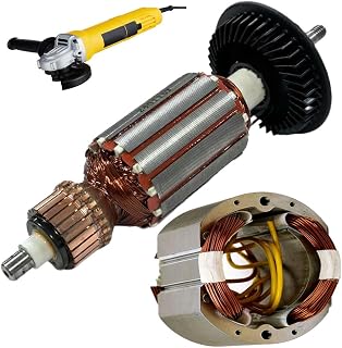 MLD Replacement Tool Angle Grinder DW801/810 Armature & Field Coil, Stator Spare Parts For 100mm Grinding Machine PRT307 (Copper,Type 4inch) Pack of-1