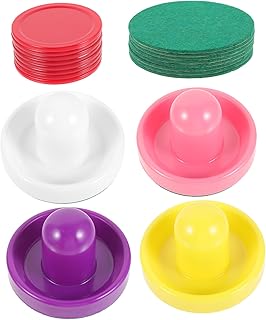 Toddmomy 1 Conjunto De Air Hockey Discos De Air Hockey Acessórios De Ar Substituições De Hóquei No Gelo Peças De Jogo De Hóquei Empurradores De Hóquei Abs Suprimentos Para Festas De Mesa