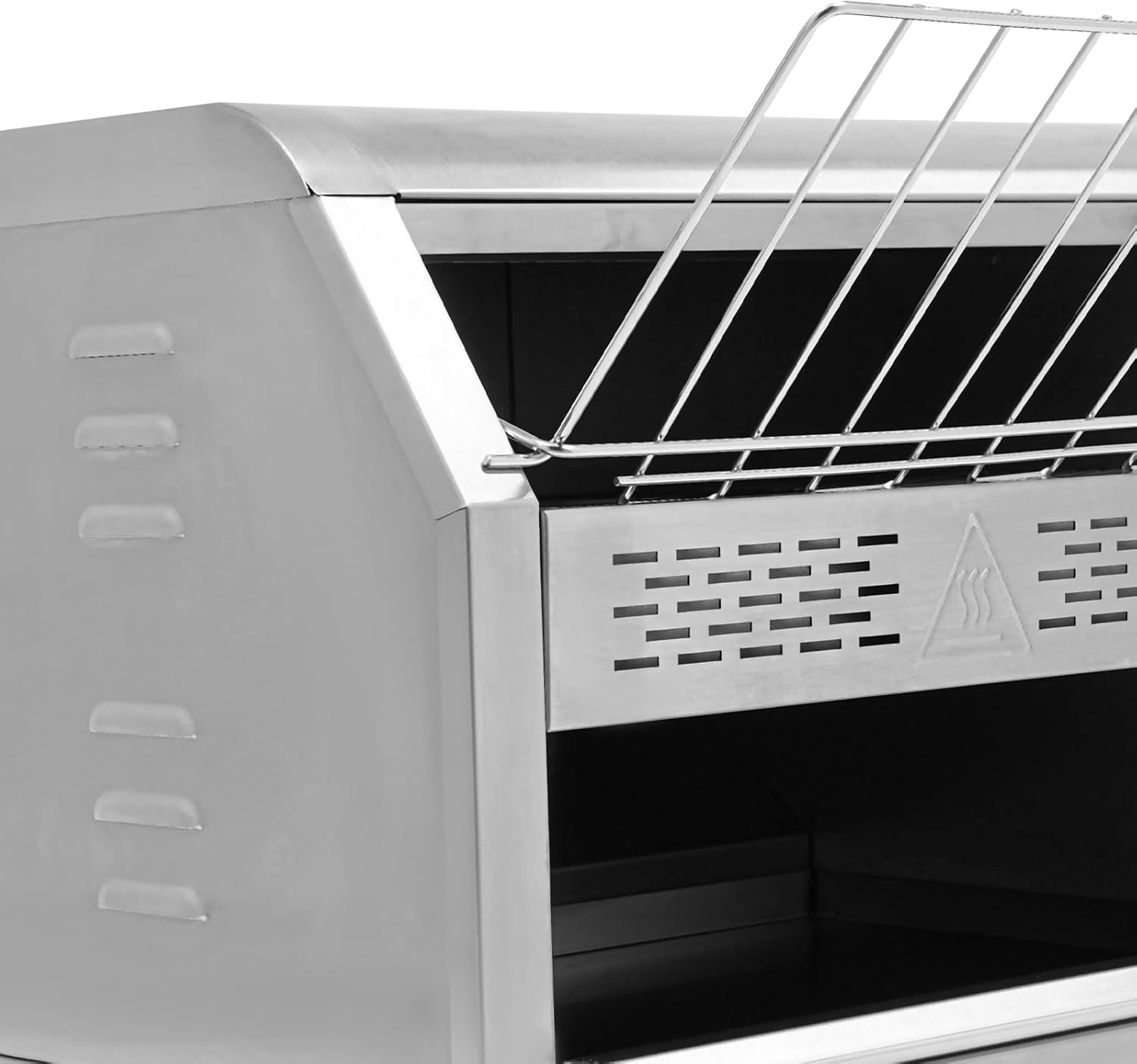 Conveyor Toaster, 2400W Electric Toast Oven Stainless Steel Restaurant Oven, 450Pcs Per Hour Commercial Toaster for Cafes, Buffets and Coffee Shops, 1-7 Level Speed Control, 110V/60Hz