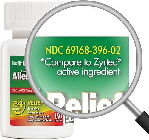 Miniatura 26 de HealthA2Z® Alivio de la alergia Cetirizina 10 mg Alivio de alergias durante todo el día Interior y exterior Alivio de picazón de garganta