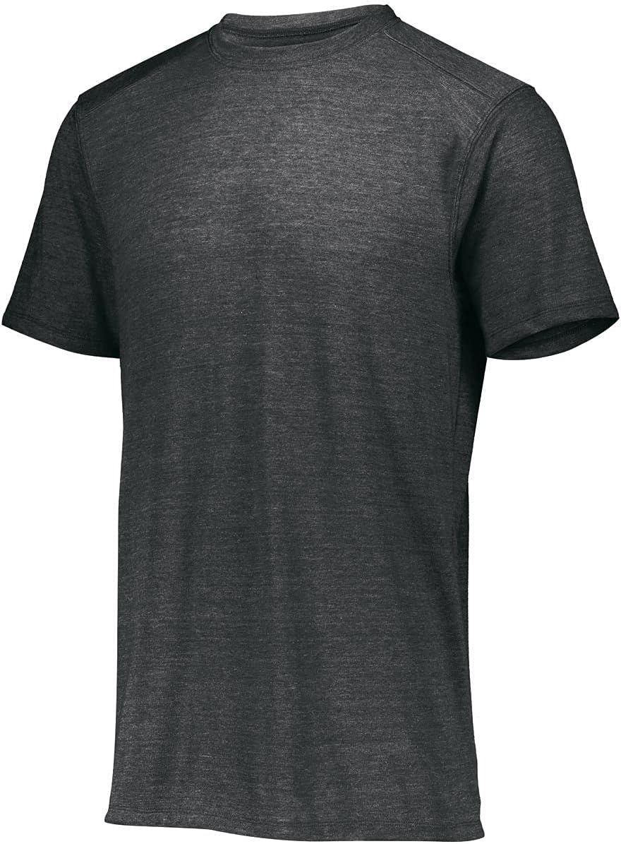 Augusta Sportswear Tri-blend T-shirt, Black Heather, 4XL