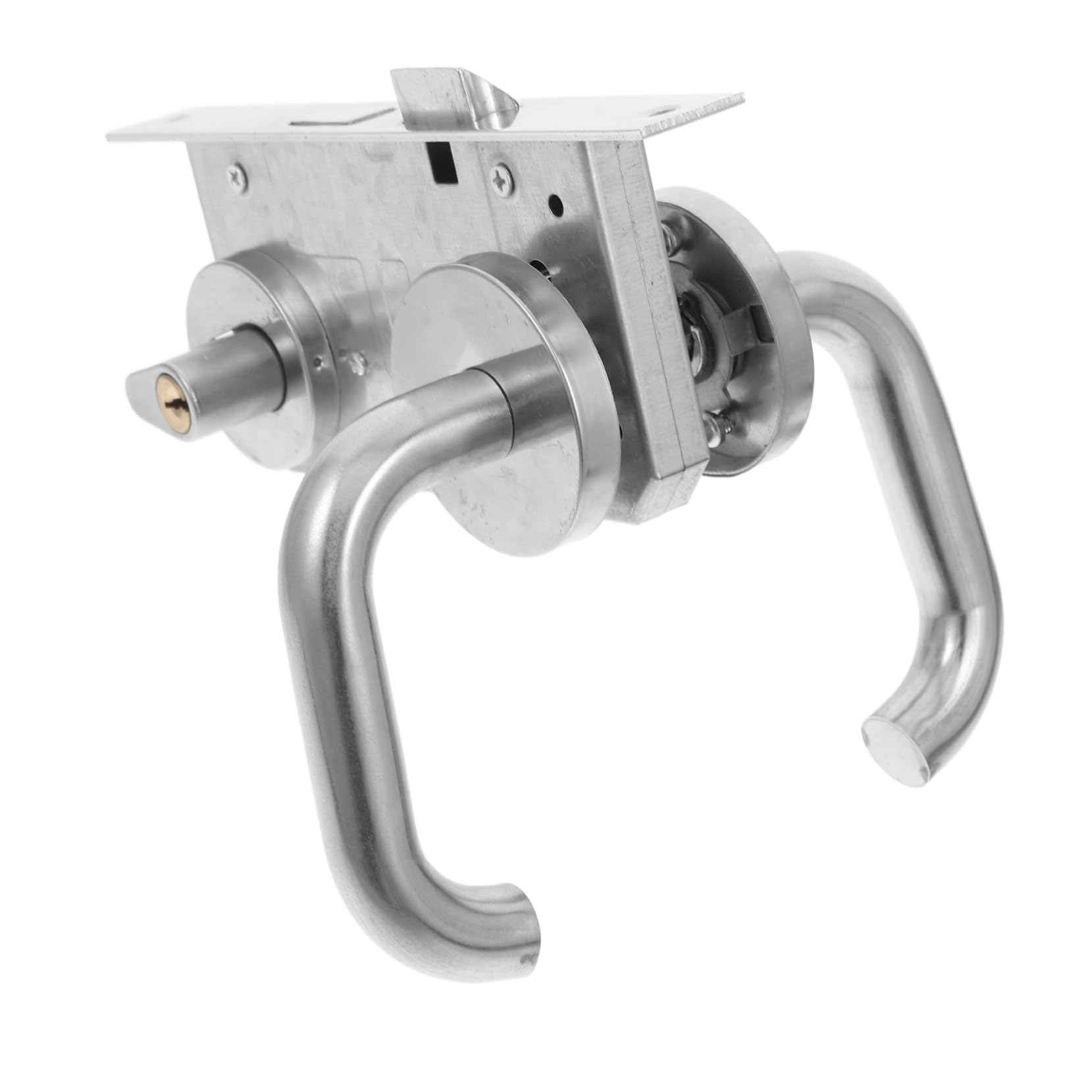 Serrure de porte coupe-feu en acier inoxydable argenté Premium