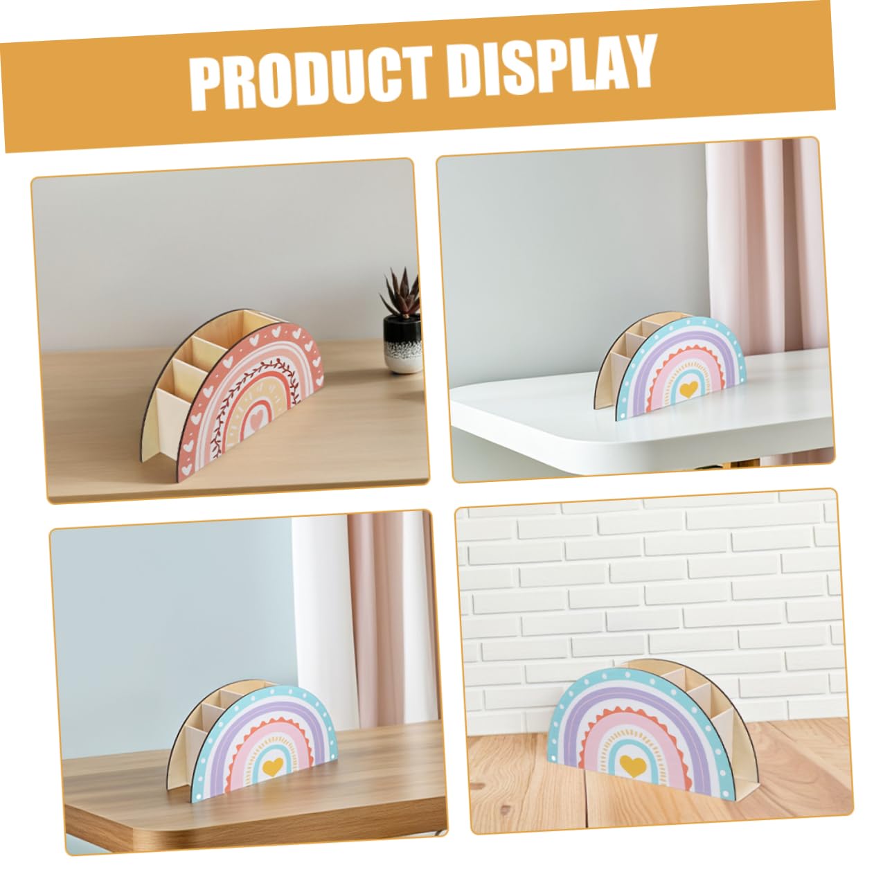 Sewroro 2 Stück Multifunktionaler Stifteköcher aus Holz Eleganter Schreibtisch Organizer für Bleistifte Make Up Pinsel und Büroutensilien Stilvolle Aufbewahrungslösung für Zuhause und Büro