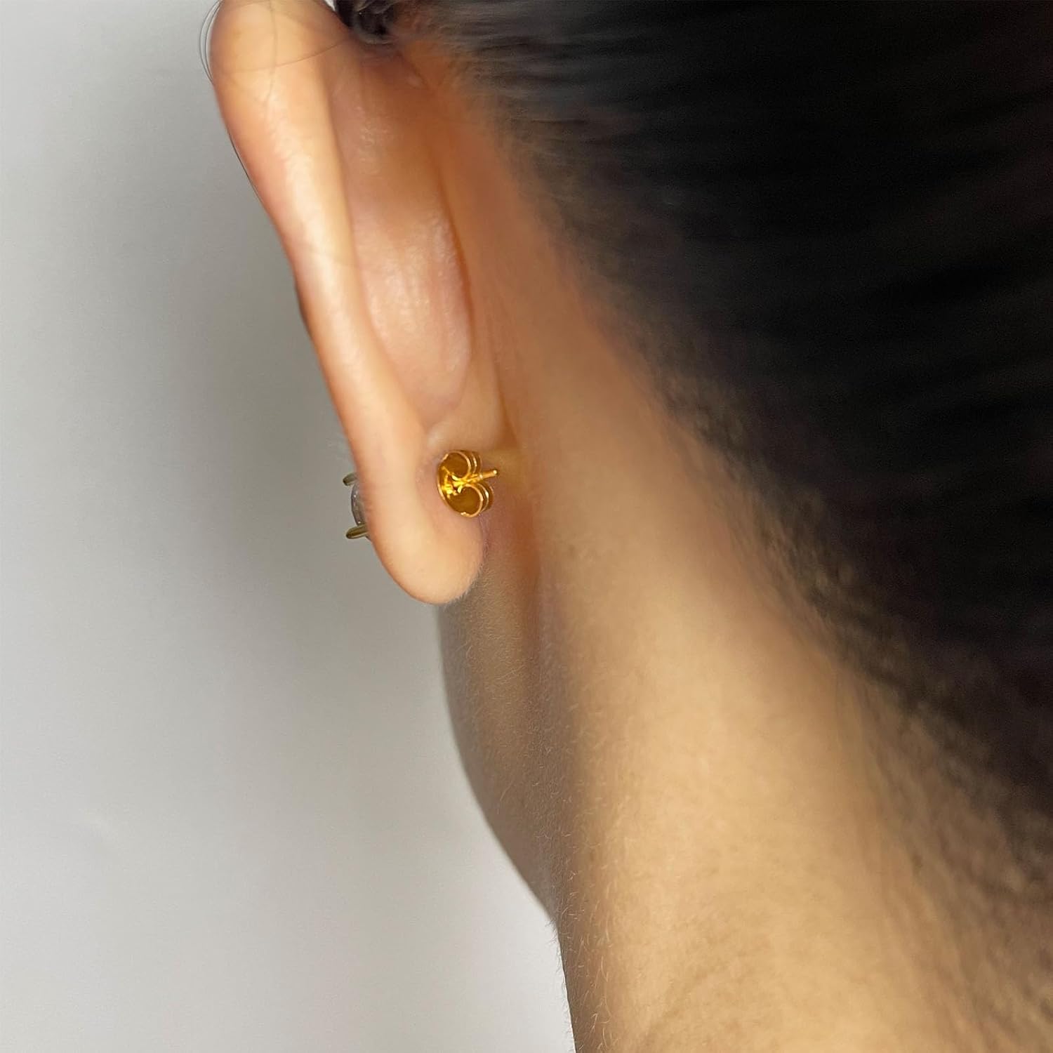 12PCS 925 Silver Earring Backs Replacements, 18K Gold Plated Hypoallergenic Earring Backs for Studs, Secure Ear Locking for Stud Earrings Ear Nut for Posts2
