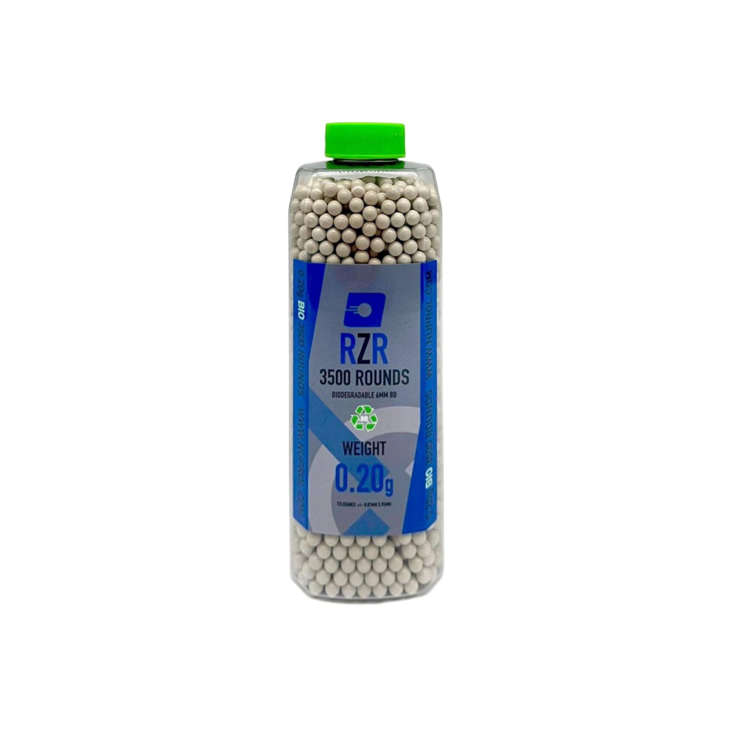Nuprol RZR 0.20g Biodegradable Airsoft BB's - 3500 Rounds