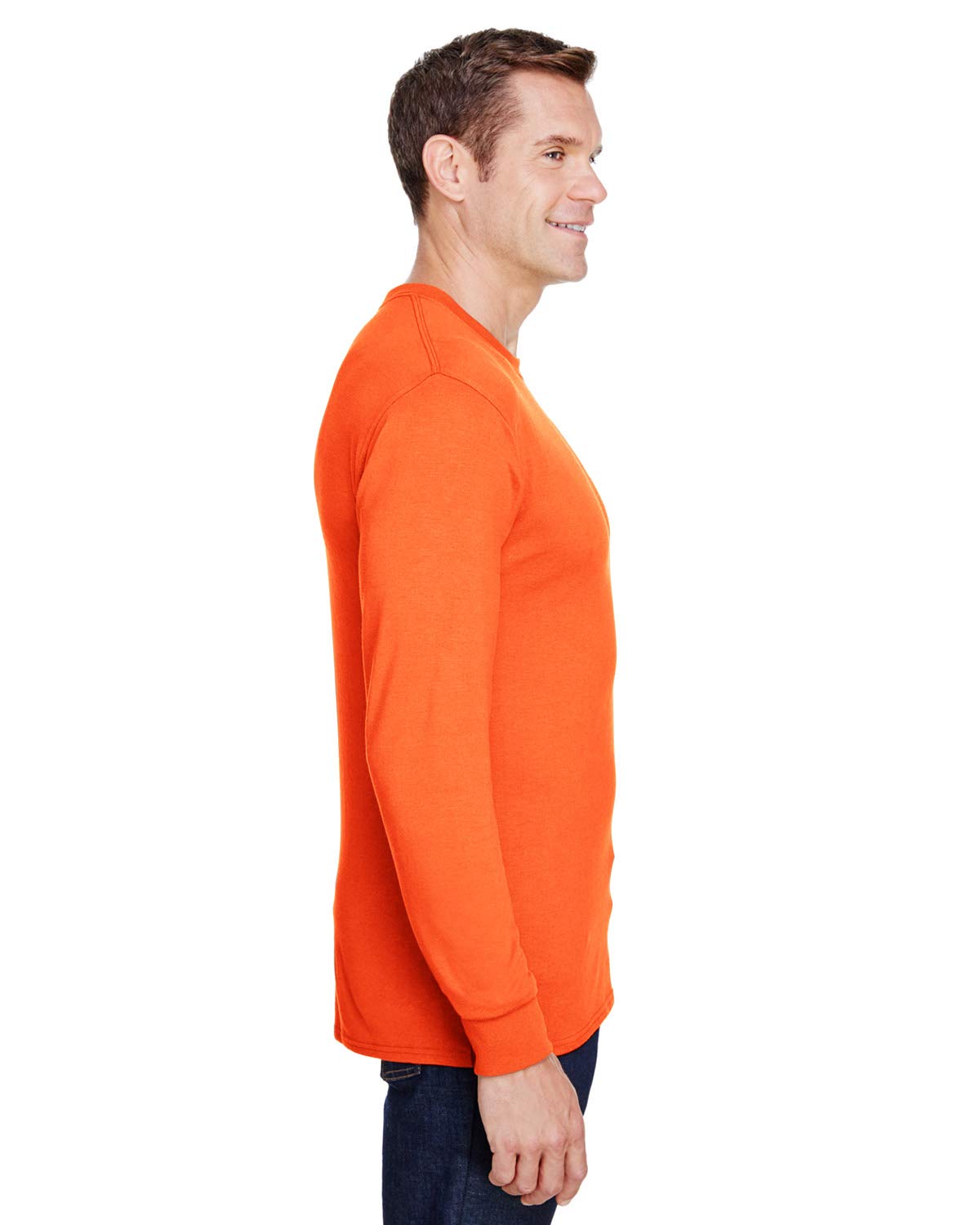 Hanes Mens Workwear Long Sleeve Pocket T-Shirt (W120)