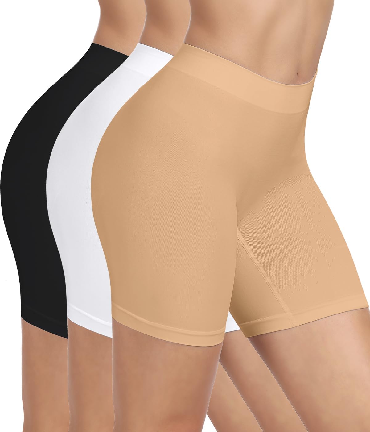 Slip Shorts for Under Dresses Seamless Smooth Workout Yoga Bike Shorts for Women