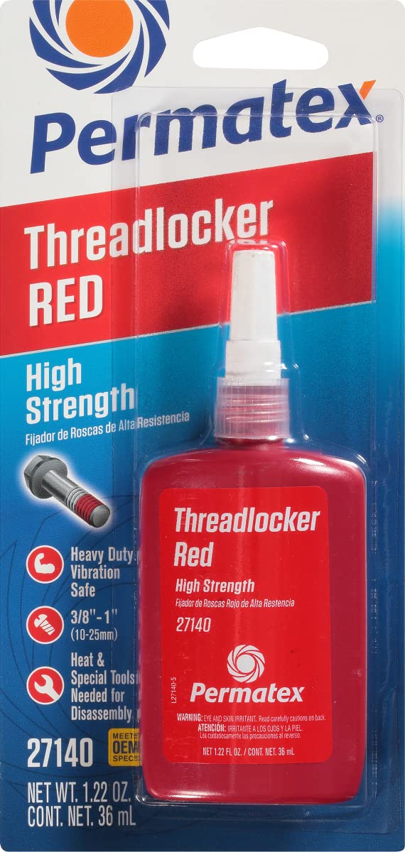 Permatex Threadlocker 1.22 Oz. Red