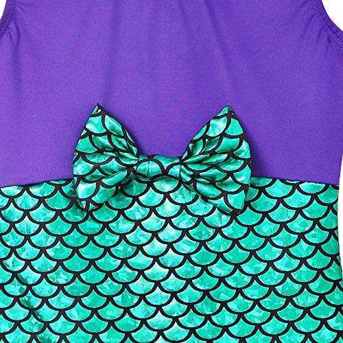 HOZIY Gymnastics Leotards for Girls Sparkly Biketard Mermaid Green Red Hot Pink Polka Dots