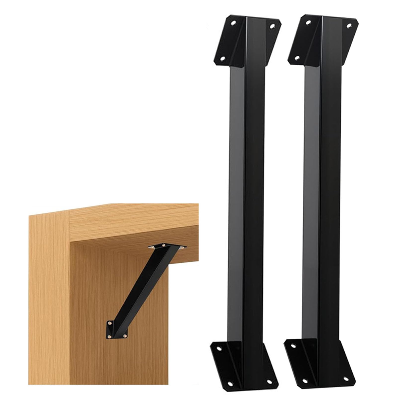 LQSYBHD Heavy Duty 45°Angle Support Brackets Steel Corner Connectors,Pergola Brackets Kit,Wooden Structure Brackets Wooden Structures Support for Treehouse Gazebo Patio Cabin Deck(Color:2pcs)