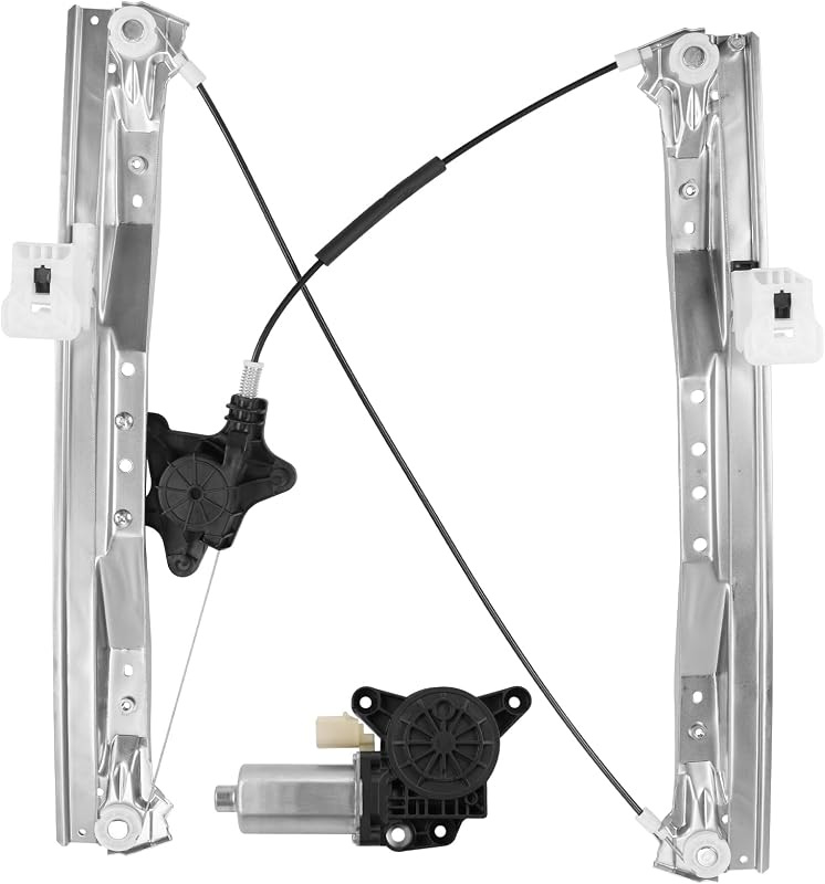 Obaee Window Regulator with Motor Front Left Driver Side, Replace 748-508 | Compatible with Dodge Grand Caravan 2008-2020/ Chrysler Town & Country 2008-2016/ Ram C/V 2012-2015