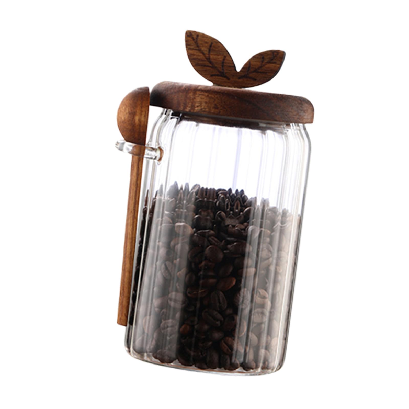 Zxfdsfdbnm Multifunctional Glass Storage Jar Including Spoon High Borosilicate Glass Sealed Seal for Kitchen Pantries Home Offices Use Food Preservation Jar