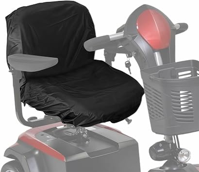 Mobility Scooter Seat Cover, Waterproof Electric Wheelchair Seat Protector, 28" x 17", Easy to Install & Clean, with Storage Bag