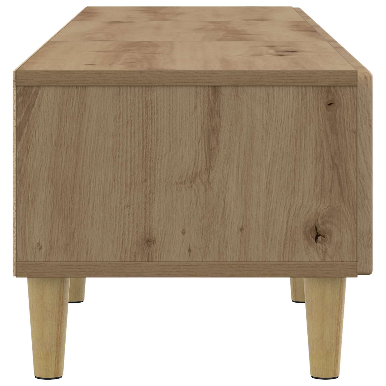 Mobile TV in rovere Artisan, 147 x 34,5 x 30 cm, con cassetti, spazio e gestione dei cavi, per soggiorno, home theater, gaming e moderna console multimediale