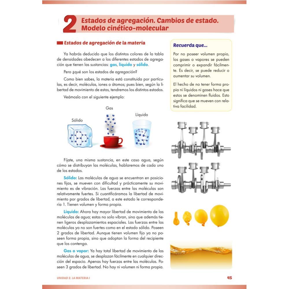 Física y Química 2 Educación Secundaria - Libro de Aula | Física y Química 2º ESO - Editorial GEU