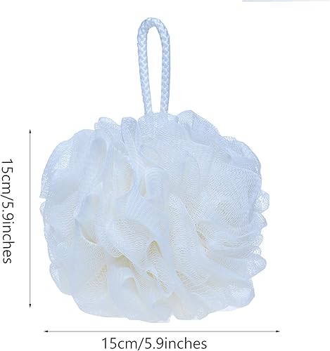 Miniatura 2 de LISSOMPLUME Pouf de malla esponja de baño exfoliante bola de ducha accesorio de limpieza