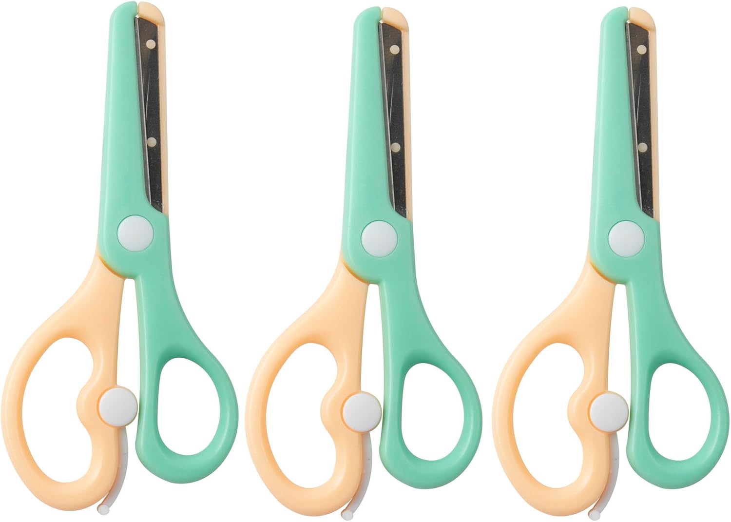 ANJOBIBI,Safety Scissors FOR KIDS 3Pack, Training Craft