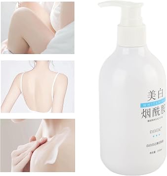 غسول الجسم المشرق للبشرة ، غسول الجسم المبيض Niacinamide منعش ترطيب البشرة كريم للجسم لأرجل الذراعين 250 مل