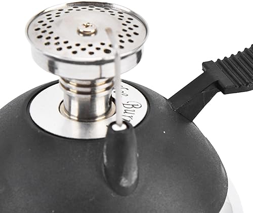 Miniatura 6 de Fdit Mini quemador de butano para sifón de mesa, sifón, llama ajustable, acero inoxidable, sifón, cafetera, mini mesa de butano, para picnic,