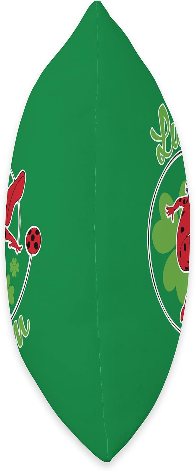 Miraculous St Patrick's Day Ladybug Lucky Charm Throw Pillow