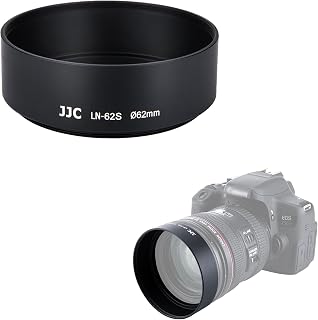 JJC 62mm Screw-in Mount Aluminum Metal Lens Hood for DSLR Mirrorless Lens