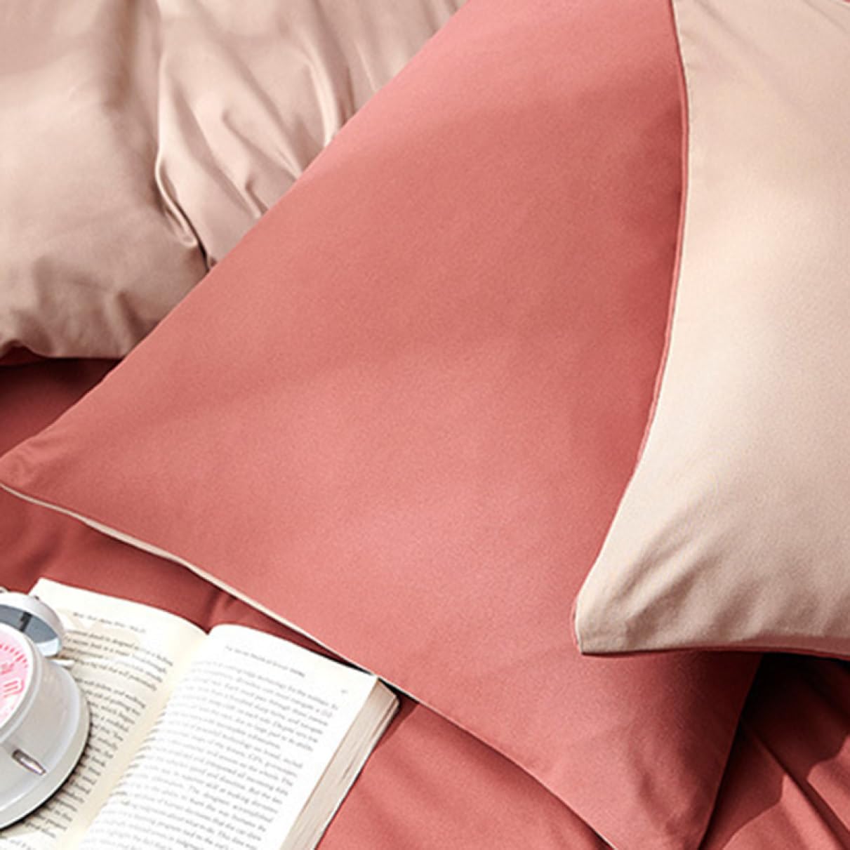 Amazon｜綿100% 掛け布団カバー シングル セミダブル 190*210b*4