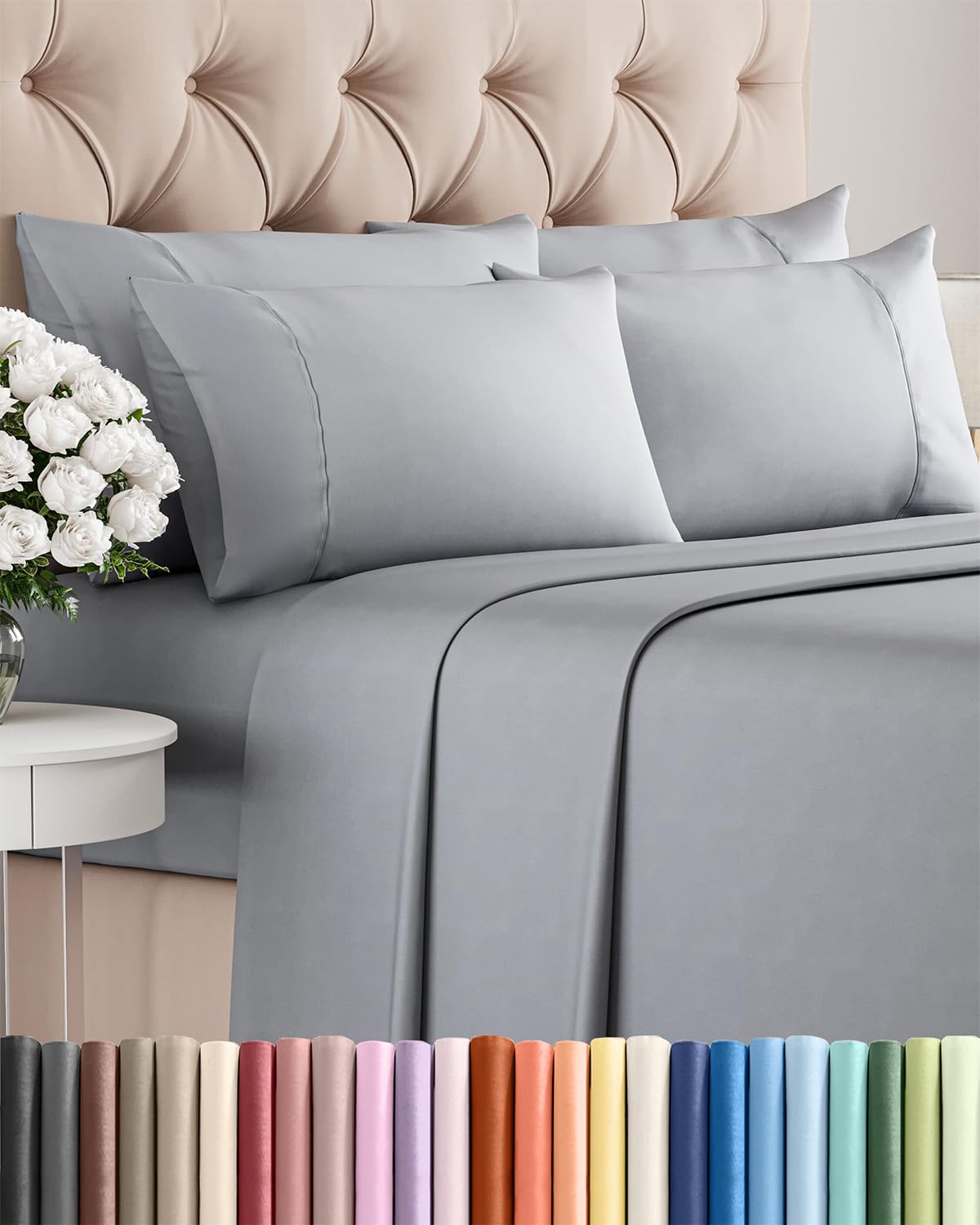 Chateau Home Collection Sábanas King Sábanas King De 800 Y