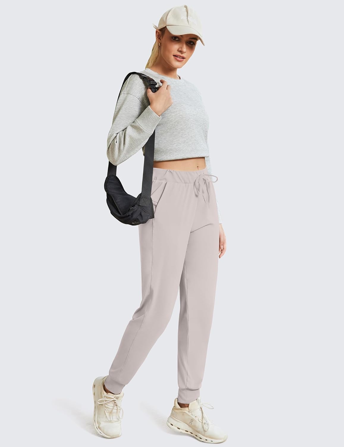 PINSPARK Women's Joggers Pants with Pockets, Stretch Athletic Track Pants Lightweight Running Workout Sweatpants - Image 5