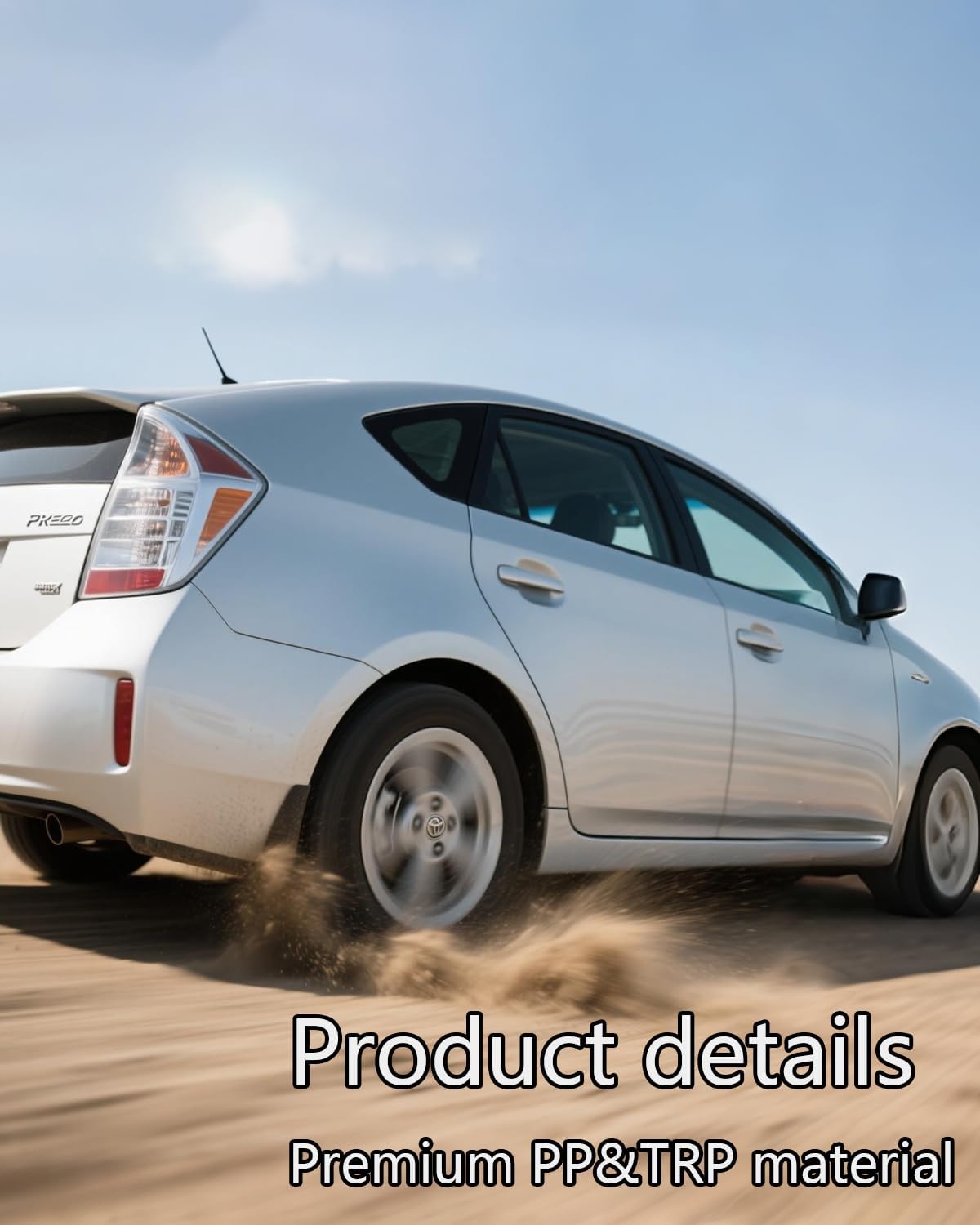 Mud Flaps for Toyota Prius 2010-2015,4-Piece Set No-Drill Splash Guards, Heavy Duty All-Weather Mudguards (Front & Rear)