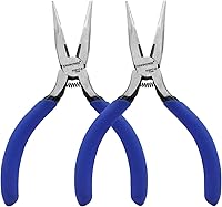 Vista 10 de KAIHAOWIN Mini Alicates de Punta de Aguja de 5" - Paquete de 5 KAIHAOWIN Alicates Pequeños de Punta Larga con Cortadores de Alambre, Alicates