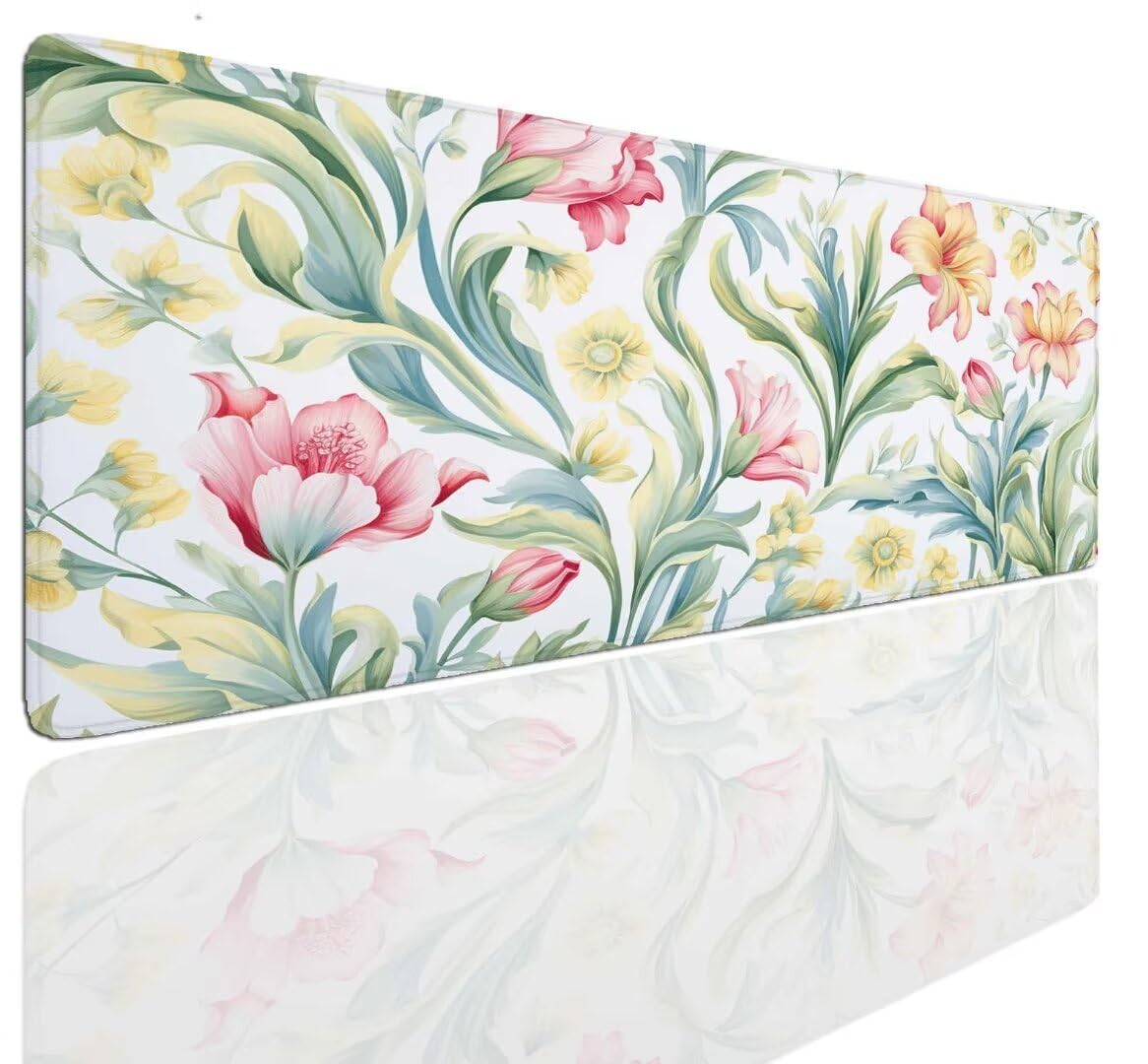 Alfombrilla Ratón Spring Art, Mousepad Alfombrilla Raton Gaming XXL 1600x800x4mm Mouse Desk Mat Gamer para Gaming Tapete Escritorio Mujer Almohadilla Raton Mouse Pad Base de Goma Antideslizante S-1032