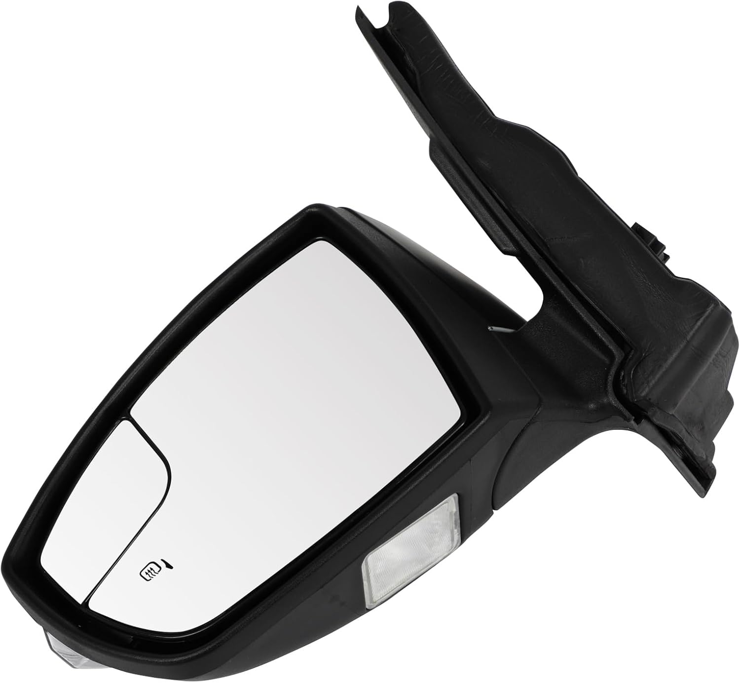 SCITOO Driver Side View Mirror Compatible with 2013-2016 For Ford For ESCAPE Power; Heated; w/o BLIS; w/Signal Lamp; w/Cover; PTM; Black Left Outside Exterior Mirror FO1320437 CJ5Z17683EA-PFM