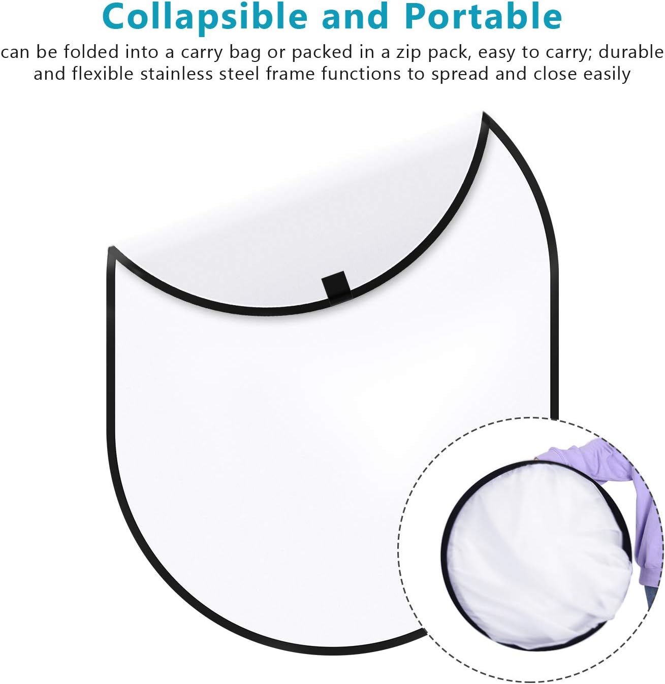 Bеѕt Dеаl 🛒 Neewer Professional Lighting Studio 5x7 feet/150x200 cm Pop out Foldable Soft Diffuser Disc Panel Reflector with Carrying Case for Studio and Outdoor Portrait, Product Photography, Video Shooting