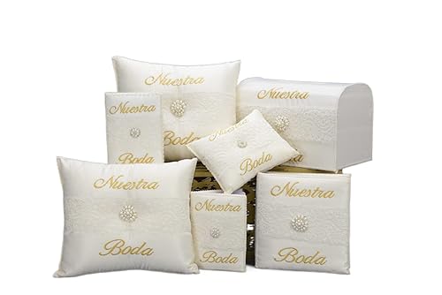 A&C Quinceañeras and More Wedding accessories Pillow set, Wedding Album Wedding Guest book Wedding Pillow Cojines de boda Our Wedding (Full Set)
