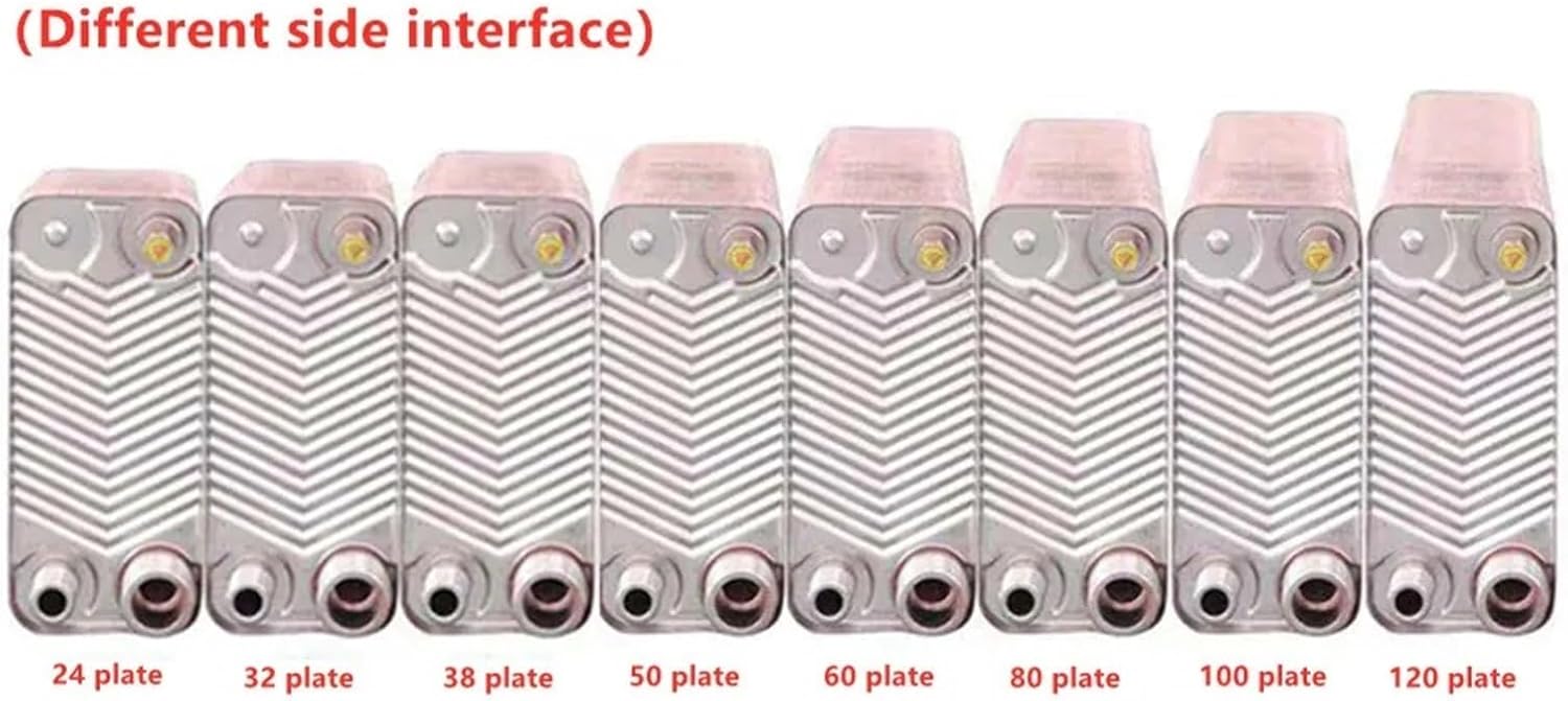 80 Plates Heat Exchanger Beer Wort Chiller Cooler Brazed Plate Type SUS 304 Stainless Steel For Homebrew Cooling(1)