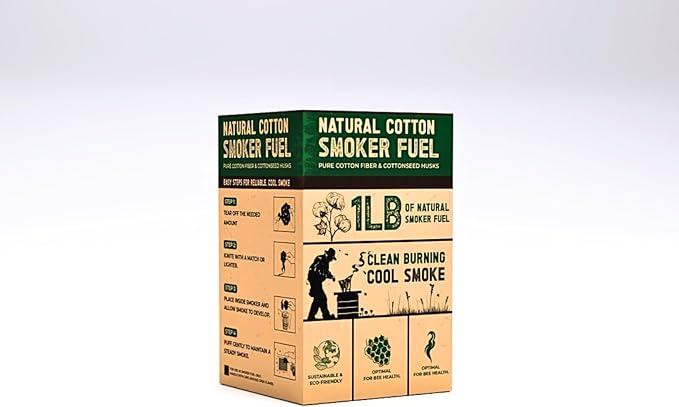 Combustible para ahumador de abejas | Fibra de algodón natural | Bolsa de 1 lb miniatura 4