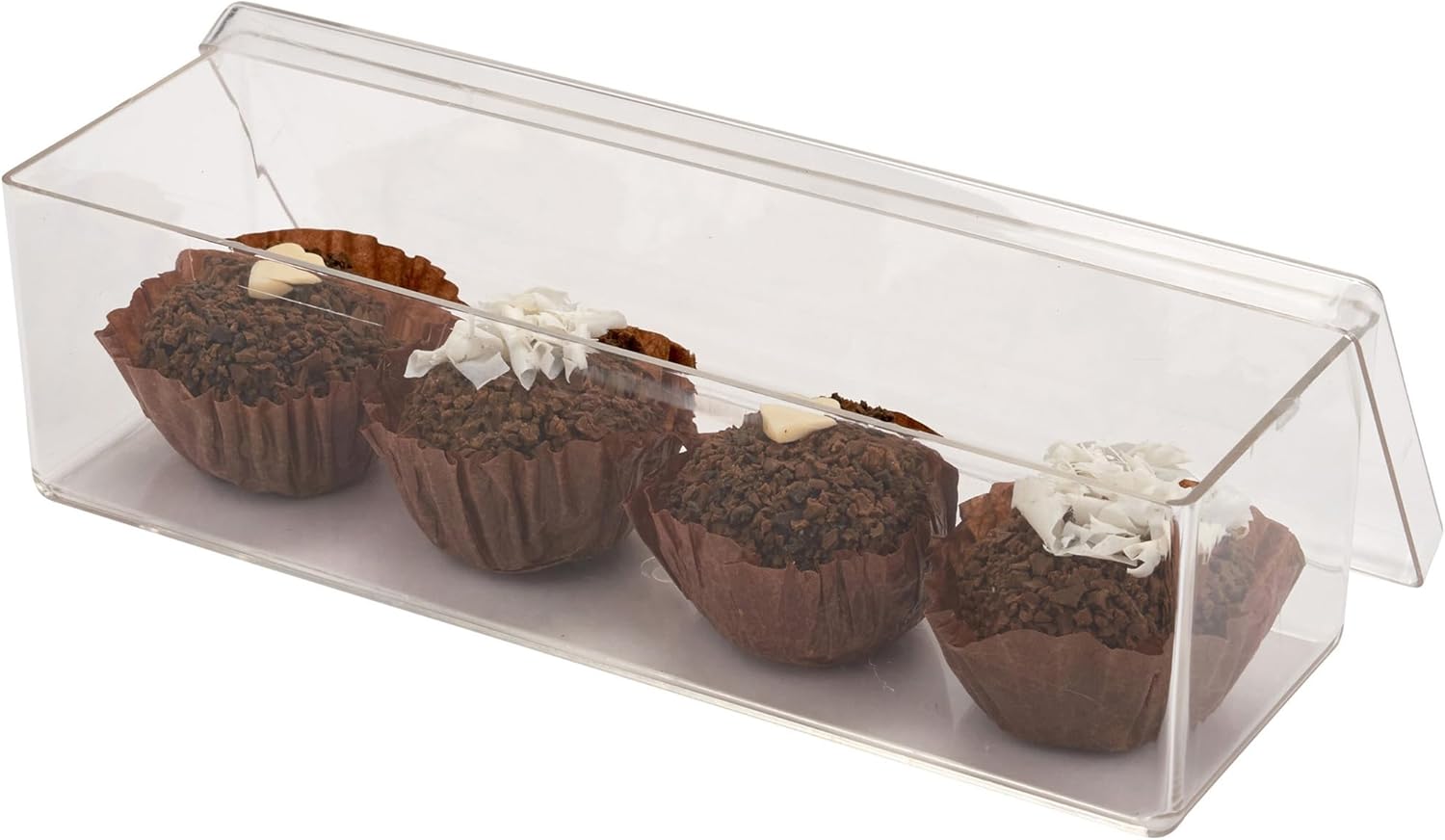 Pioneer Plastics 160C Clear Rectangular Plastic Container, 8.5" W x 2.625" D x 2.25" H, Pack of 12