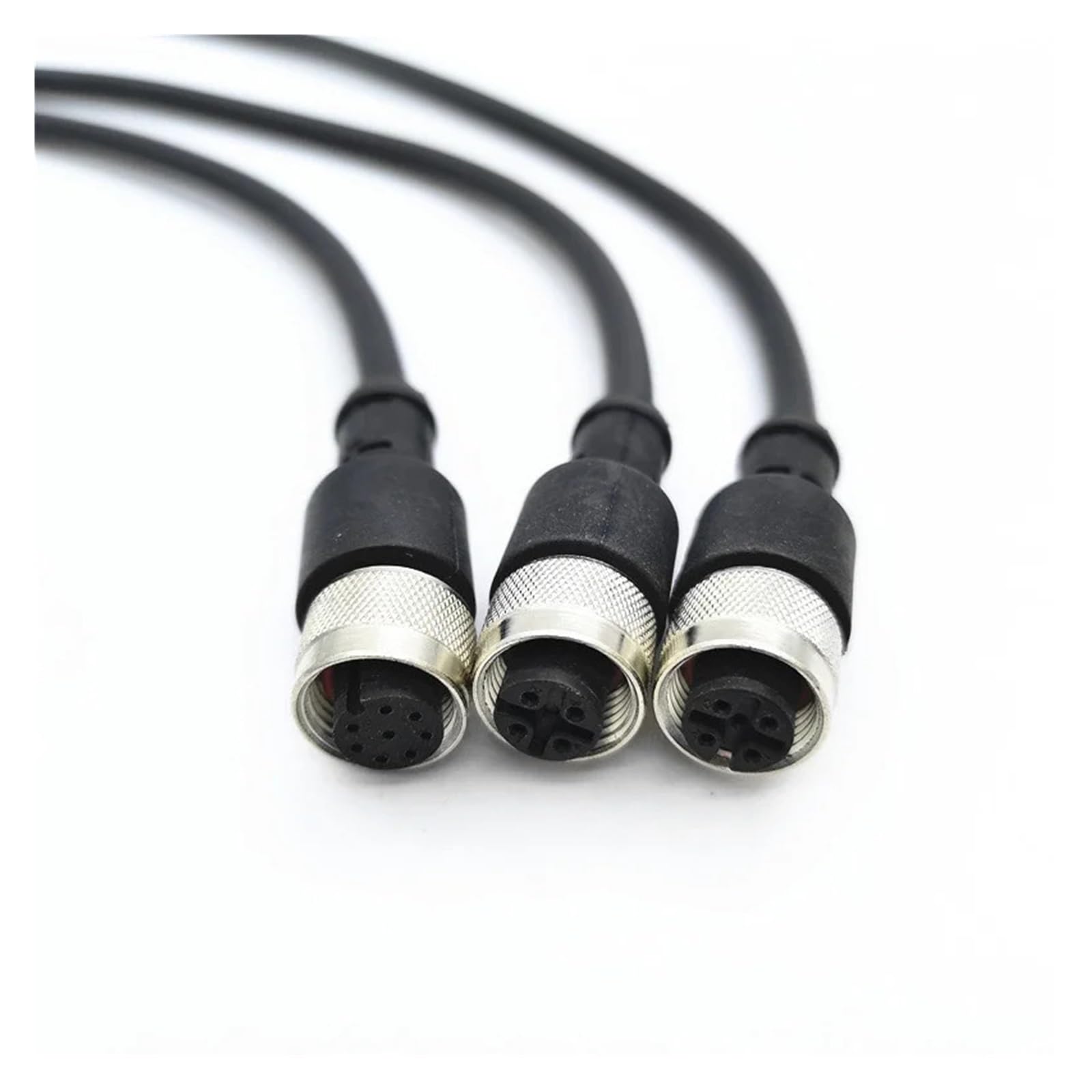 1 sztuka M12 kabel przyłączeniowy czujnika, jednobiegunowy, wodoszczelny, wtyczka i gniazdo, 4-, 5- i 8-biegunowy + przewód PCW 2 m (żeński INSERT-4P, kąt)
