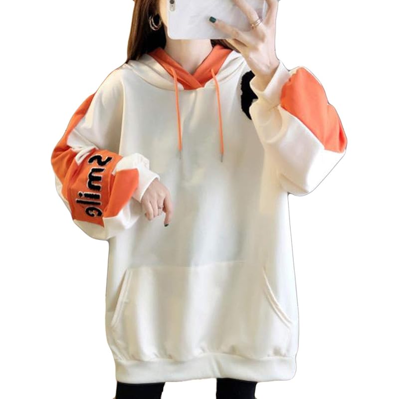 服 ファッション小物 きれい シジャァーノ レディース フードパーカー 長袖 春 秋 トップス フーディ ビッグシルエット ゆったり レディース トレーナー スウェット ポケット付き シンプル ロングパーカー お出掛け カジュアル Z162geplvy Www Navaranda Com Br