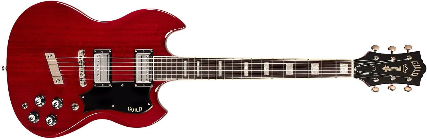 Guild Polara Deluxe Solid Body Electric Cherry Red