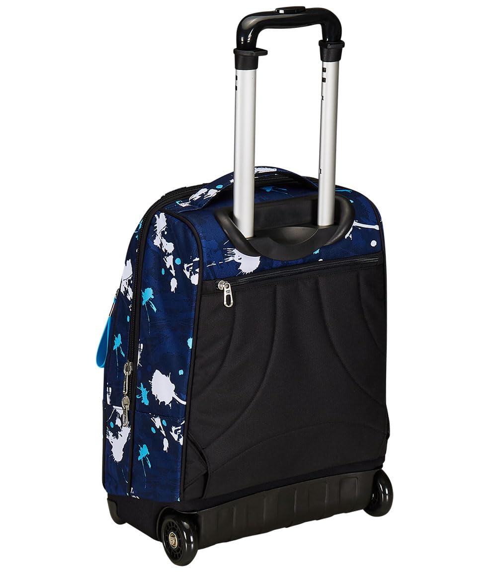 Seven Trolley Fisso Scuola, Blu, 2 in 1, Doppio Uso + Astuccio 3 Scomparti Seven, Blu, Bambino e Ragazzo