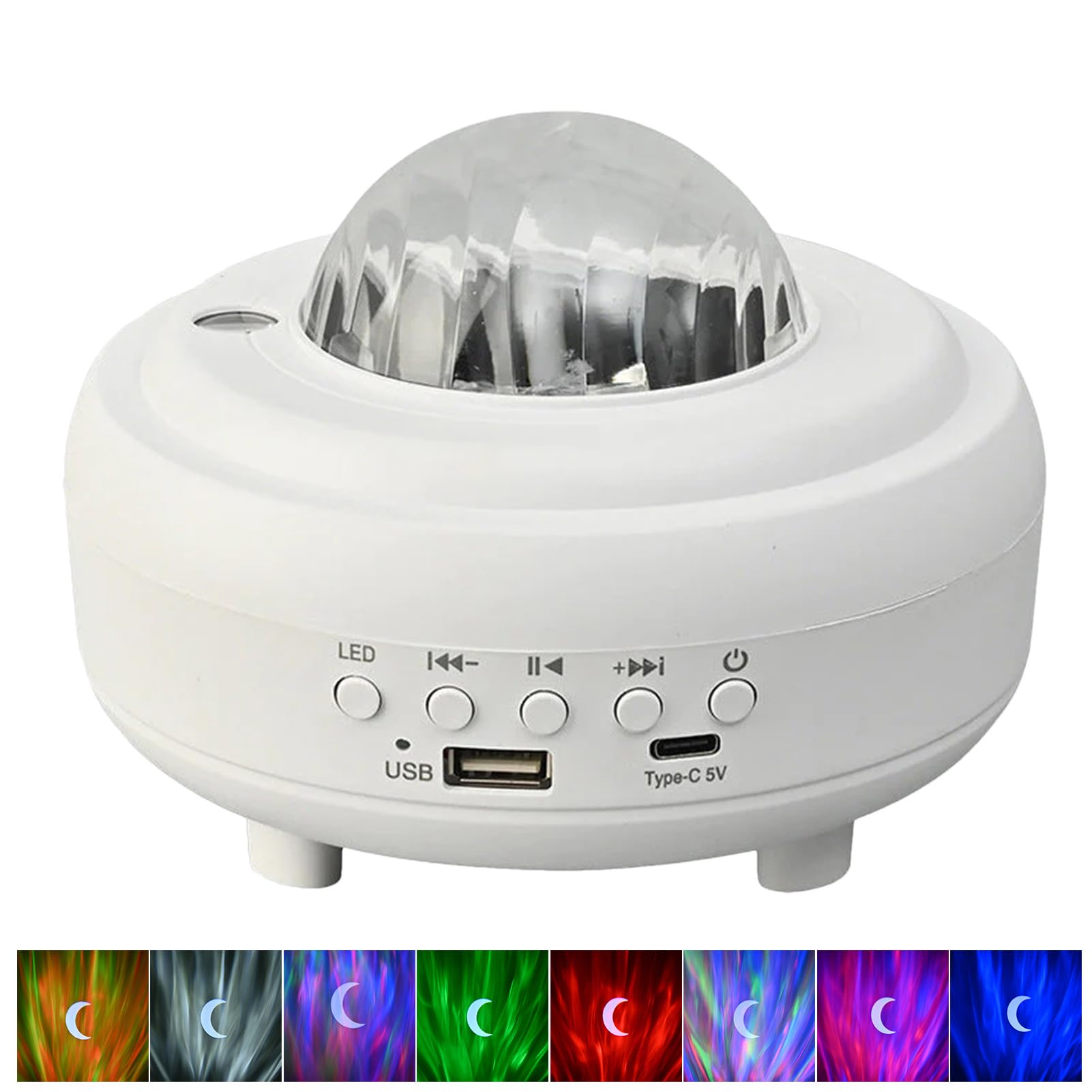 puzzlegameNorthern Lights Aurora Projector | Star Projector Night Light Lamp | 10W Blue Tooth USB Night Light Projector | 8 Colour Changing Night Light with Music for Kids Room